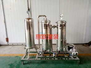 新型白酒过滤机高催陈过滤机过滤杂质白酒过滤器 青州惠联灌装机机械 销售部