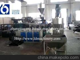 供应1000kg/h 塑料双阶造粒机及废塑料回收造粒机组